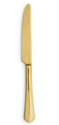 ETHAN GOLD MIRROR DINNER KNIFE (Qty of 10)