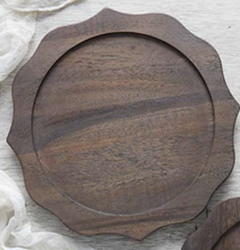 BENNETT DRIFTWOOD DARK CHARGER PLATE (Qty of 10)