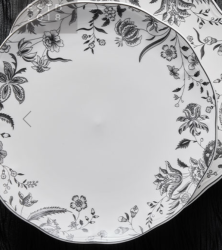 ELEANOR CHARCOAL DINNER PLATE (Qty of 10)